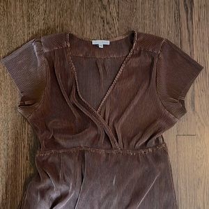 Baltic Born long brown pleated dress